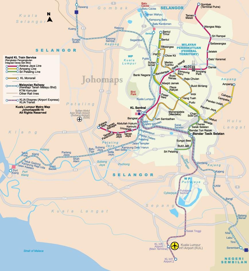 malàisia metro mapa