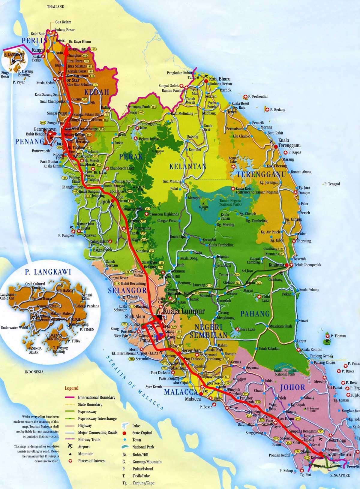 mapa de sud, malàisia