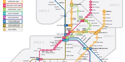 Lrt mapa malàisia 2016