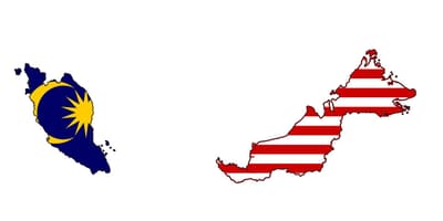 Mapa de malàisia bandera