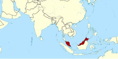 Mapa de malàisia