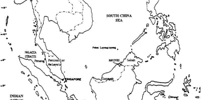 Mapa de malàisia mapa de dibuix