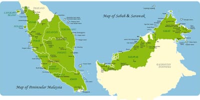 Malàisia complet mapa
