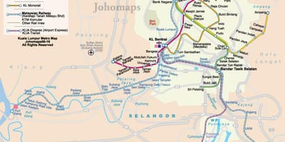 Malàisia metro mapa