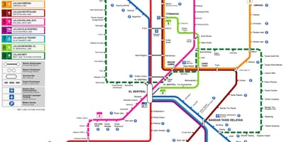 Trànsit mapa malàisia