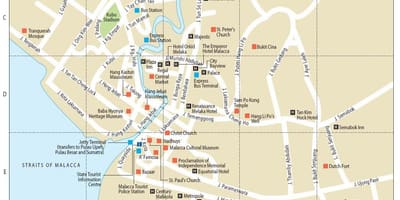 Mapa de malacca malàisia