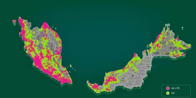 Malàisia mapa de cobertura