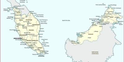Mapa detallat de malàisia