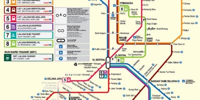 Malàisia mrt mapa 2016