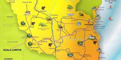 Mapa de pahang estat malàisia