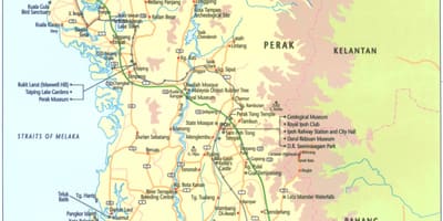 Mapa de perak estat malàisia